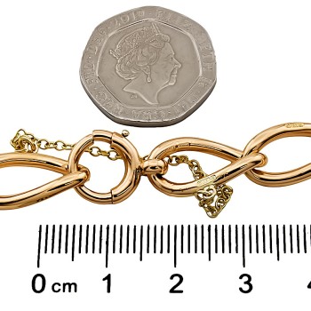 9ct gold 24g 8 inch Bracelet